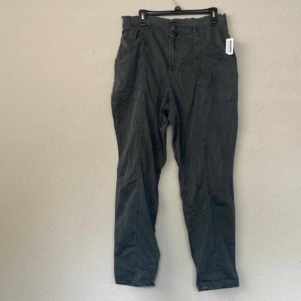 Brand new Old navy gray high waisted utility pants